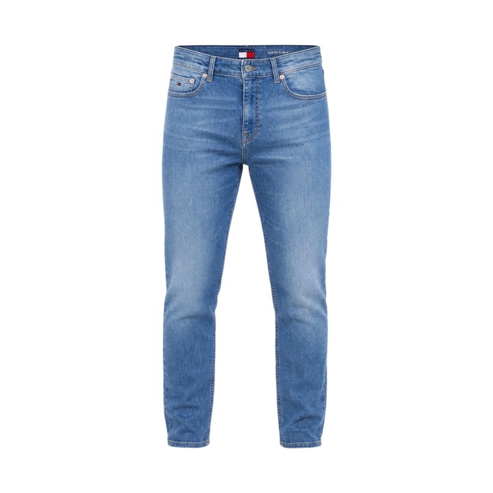 Vaqueros Tommy Hilfiger Jeans de hombre Austin Slim en denim azul vista posterior