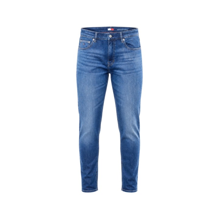 Vaqueros Tommy Hilfiger Jeans Austin Slim de hombre en denim oscuro vista frontal