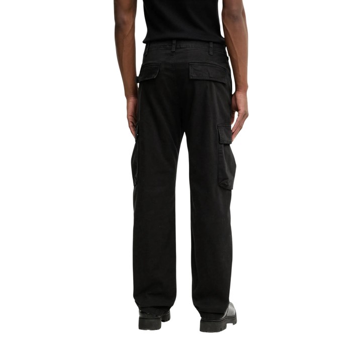 Tommy Hilfiger Jeans vaqueros cargo negros de hombre vista posterior
