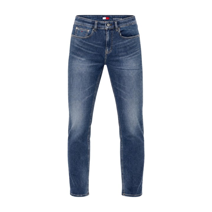 Tommy Hilfiger Jeans vaqueros Scanton Slim de hombre en denim azul detalle frontal