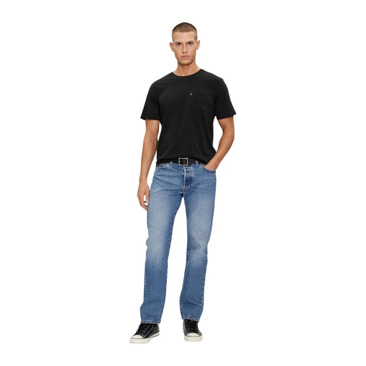 Vaqueros de hombre Levi's® 00501-3504 en denim azul vista frontal completa