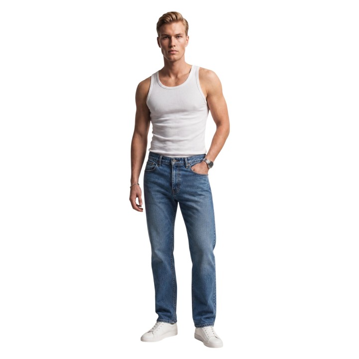 Vaqueros de hombre Levi's® 28833-1195 en denim azul vista de tres cuartos