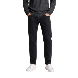 Vaqueros Replay Grover para hombre en denim negro vista frontal