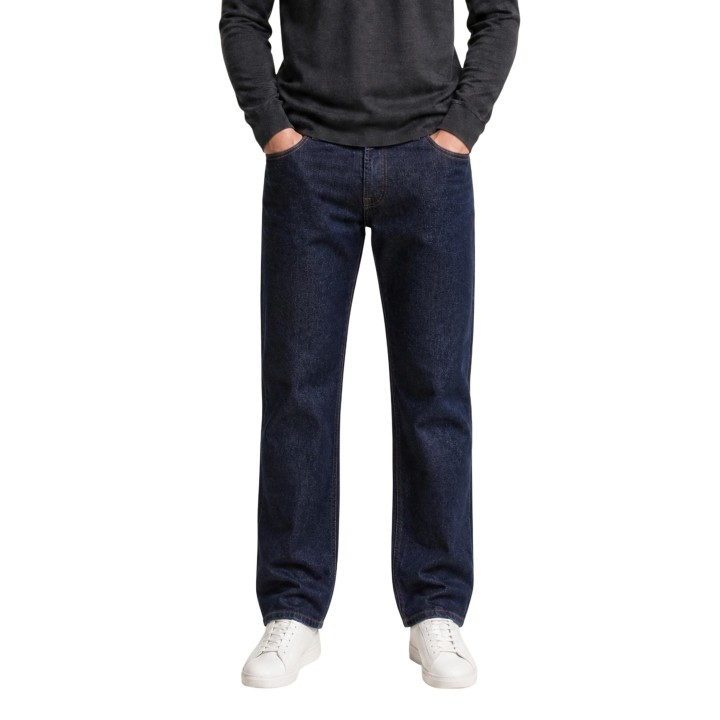 Replay vaqueros de hombre azul oscuro en denim de algodón vista frontal