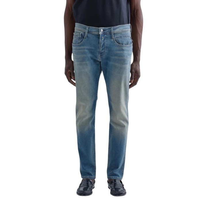 Replay vaqueros de hombre azul ANBASS M914E .000.661 523 vista frontal