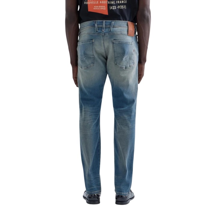 Replay vaqueros de hombre azul ANBASS M914E .000.661 523 vista posterior