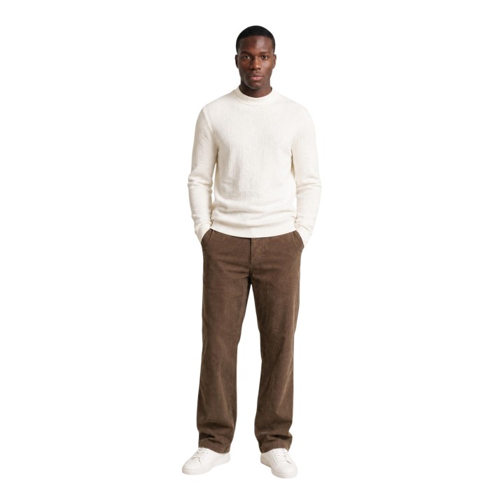 Only & Sons pantalón de hombre marrón de pana vista frontal