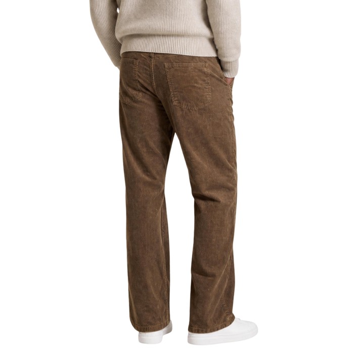 Only & Sons pantalón de hombre marrón de pana vista posterior