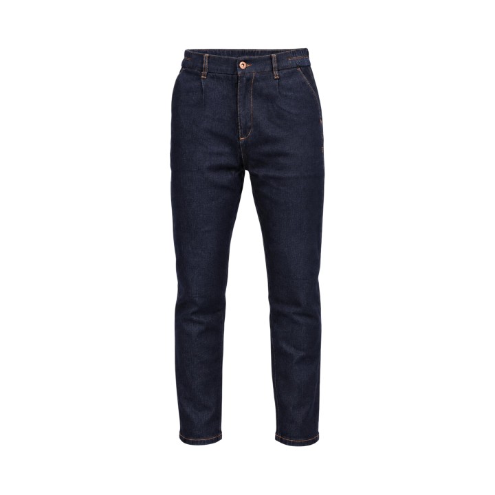 Gianni Lupo vaqueros de hombre en denim azul oscuro vista frontal