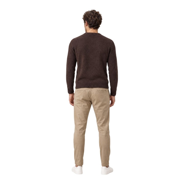 Gianni Lupo pantalón de hombre beige Leonard GL5109BD-F26 en vista posterior