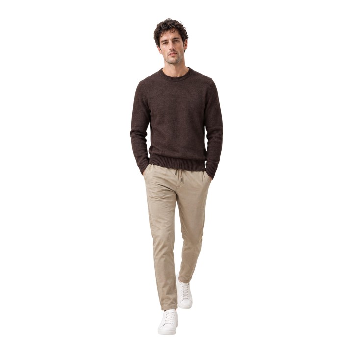 Gianni Lupo pantalón de hombre beige Leonard GL5109BD-F26 en vista frontal
