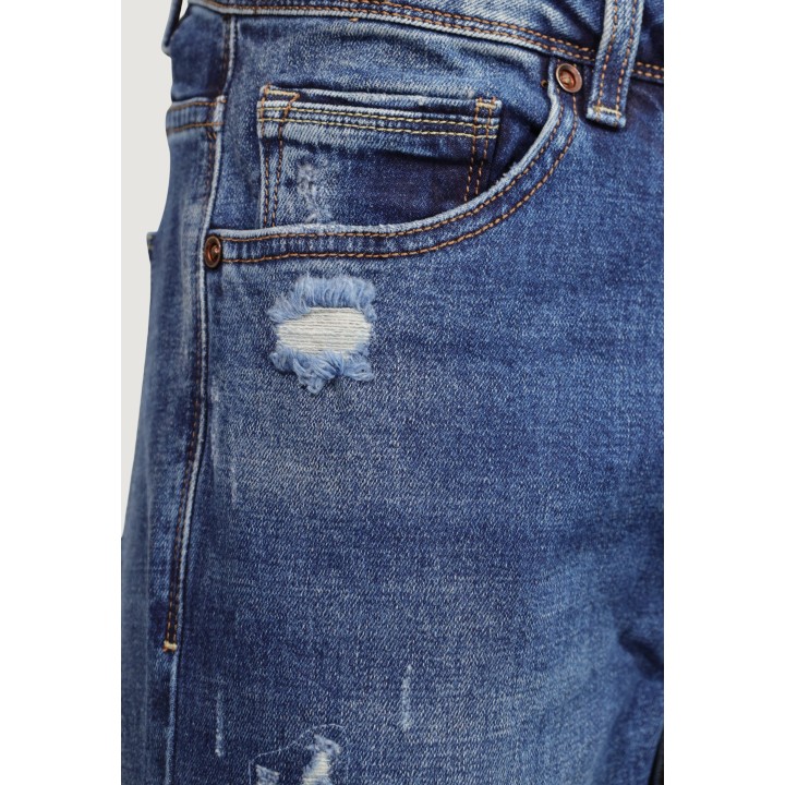 Detalle frontal del bolsillo de vaqueros Gianni Lupo de hombre en denim