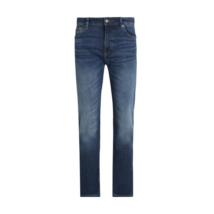 Boss vaqueros de hombre azules de denim vista frontal