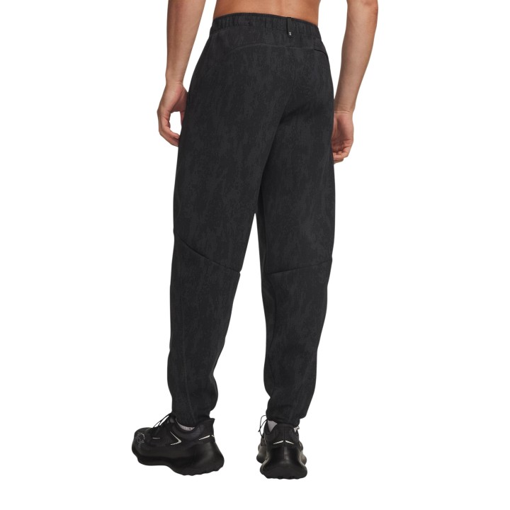 Under Armour pantalón jogger de hombre negro UA Unstoppable FLC vista posterior