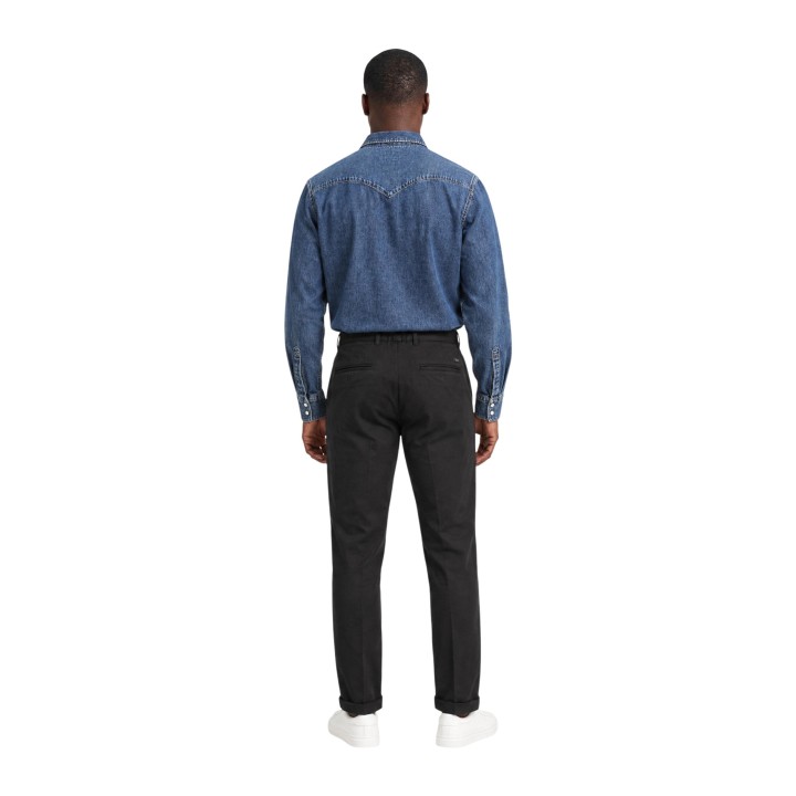 Pantalón negro YOS para hombre EN292 127032 en vista posterior
