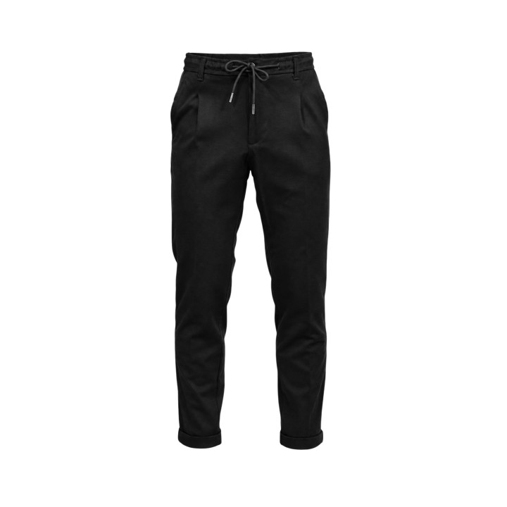 Pantalón negro YOS para hombre EN292 127032 en vista frontal