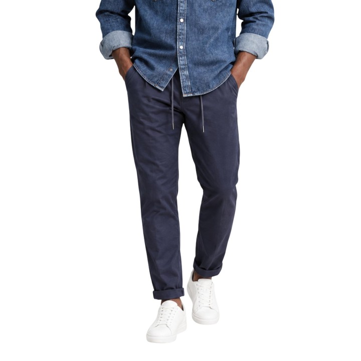 YOS pantalón de hombre azul EN292 127119 vista frontal en modelo