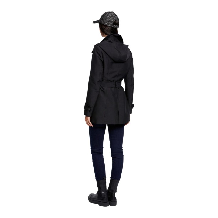 Parka negra de mujer Morgan De Toi 241-GLADIA vista posterior