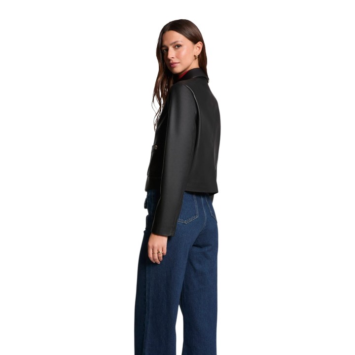 Morgan De Toi chaqueta de mujer negra 251-GKISS vista tres cuartos posterior