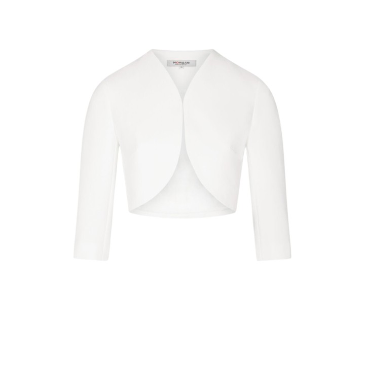 Bolero blanco de mujer Morgan De Toi 221-VELEO.F vista frontal