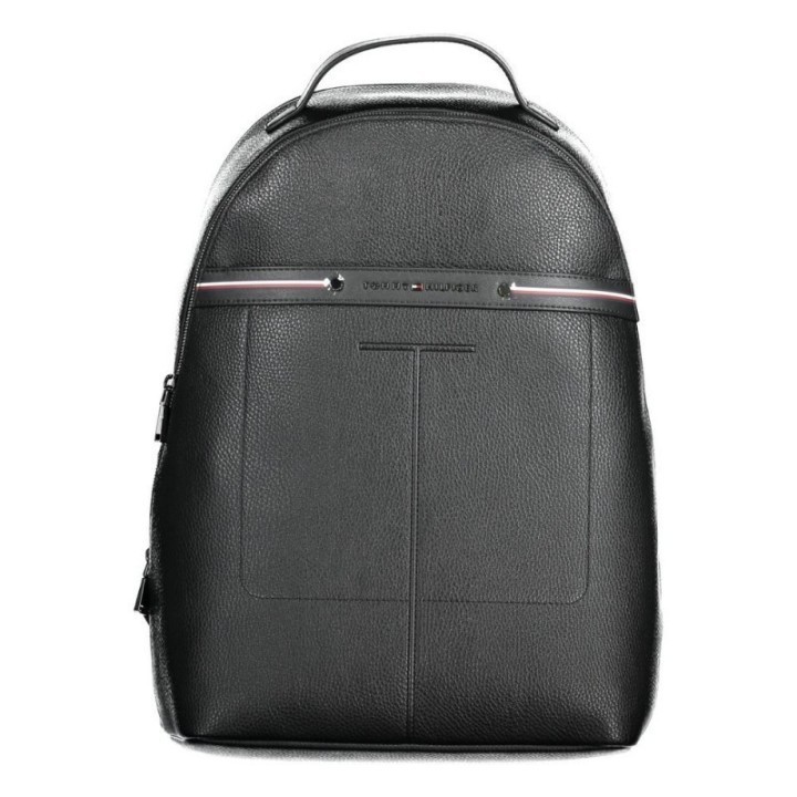 Mochila de polietileno negra para hombre Tommy Hilfiger vista frontal