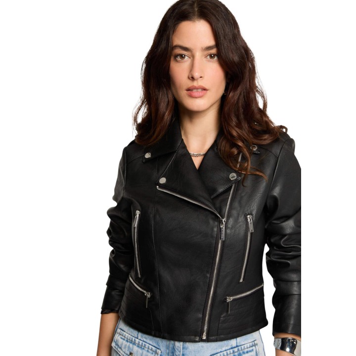 Morgan De Toi chaqueta negra de mujer 202-GRAMMO.N vista frontal