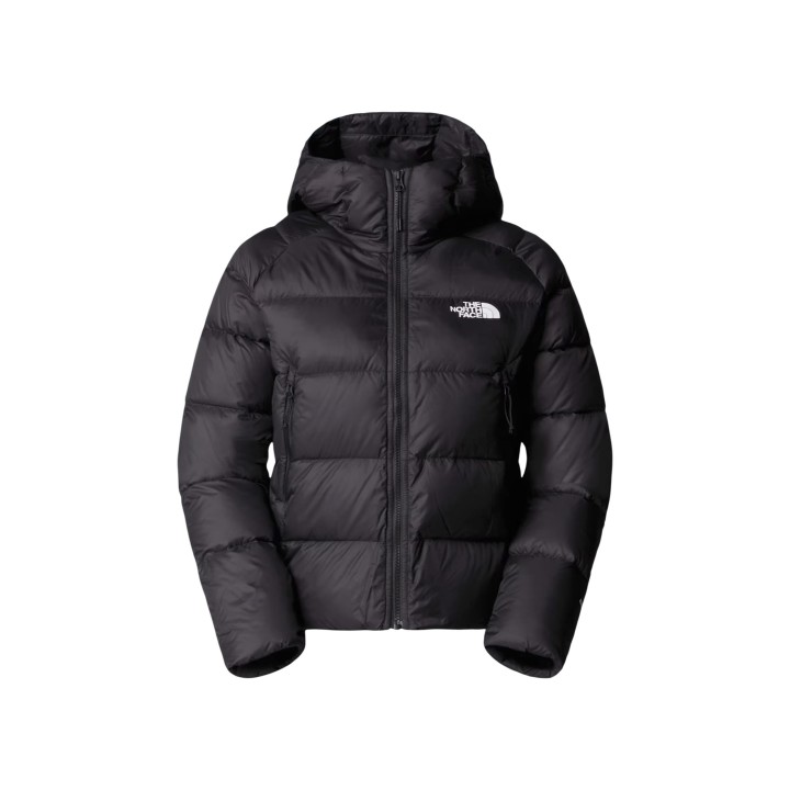 The North Face chaqueta de mujer negra W Hyalite Down Hoodie vista frontal