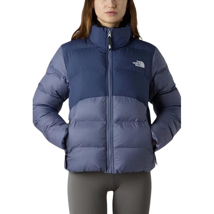 The North Face chaqueta acolchada de mujer color índigo vista frontal