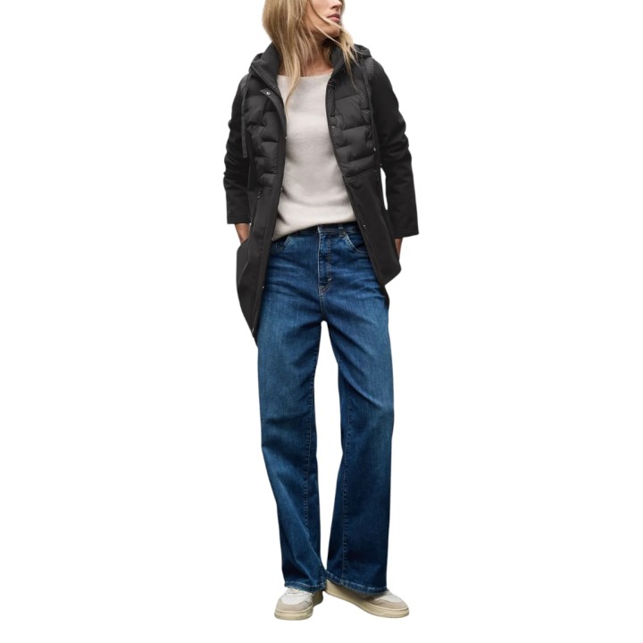 Street One chaqueta de mujer negra Mat Mix Softshell 202117 vista frontal completa