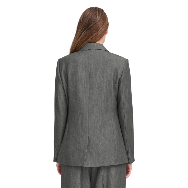 Ichi chaqueta de traje de mujer gris IHFILANO BL vista posterior