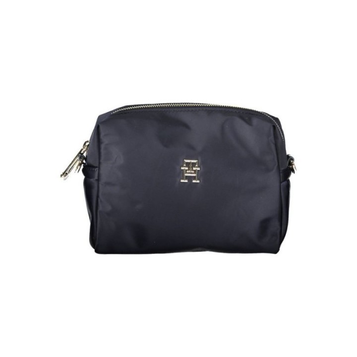 bolso bandolera azul de poliéster reciclado para mujer Tommy Hilfiger vista frontal