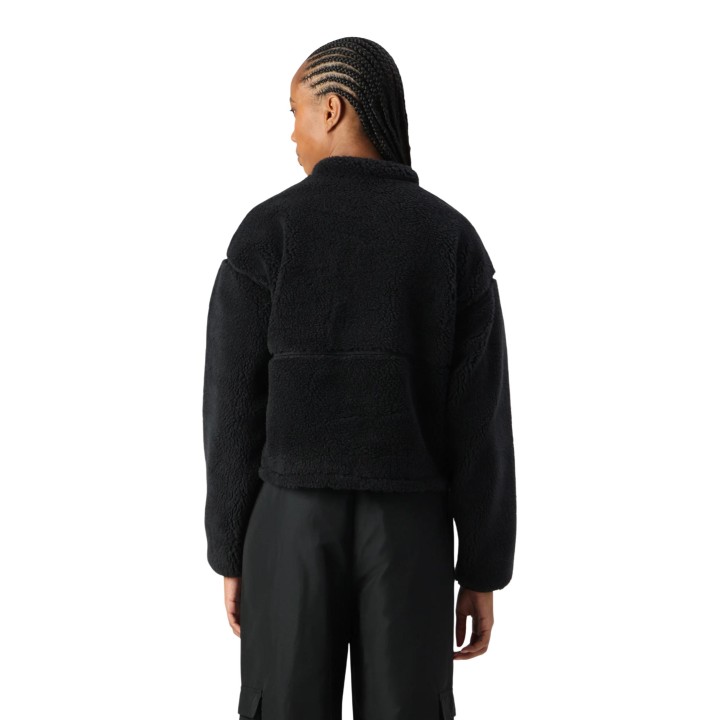 The North Face chaqueta de forro polar negra para mujer vista posterior