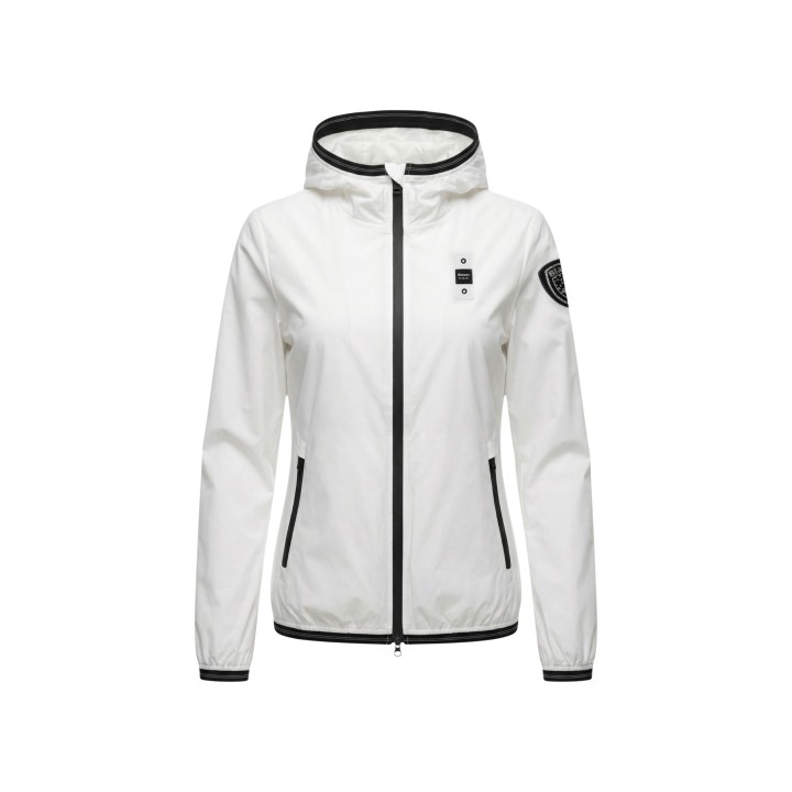 Blauer. chaqueta de mujer blanca NAY 26SBLDC11095 vista frontal