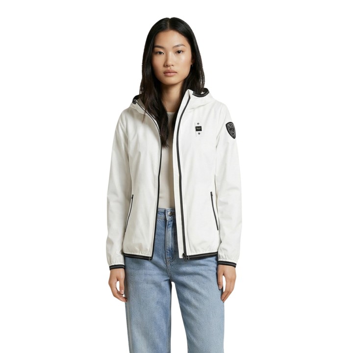 Blauer. chaqueta blanca de mujer NAY 26SBLDC11095 vista frontal
