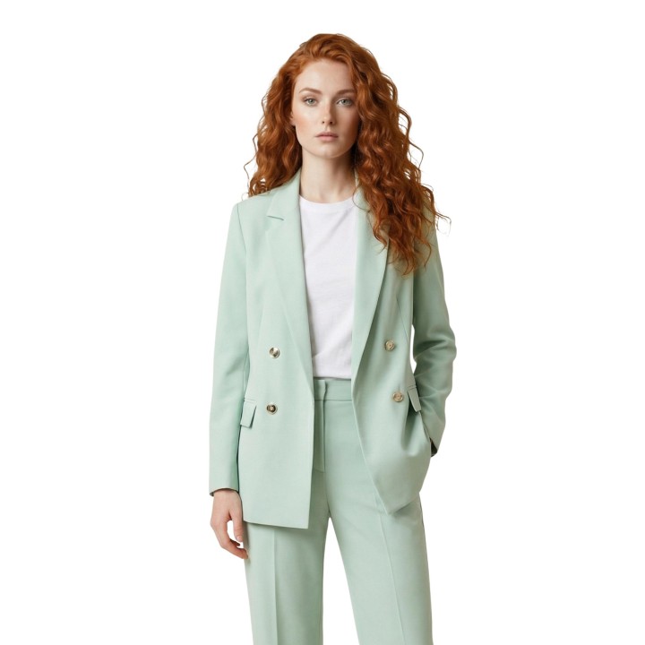 Blazer de mujer Artigli verde salvia vista frontal