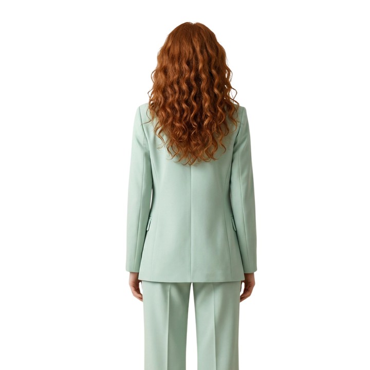Blazer de mujer Artigli verde salvia vista posterior