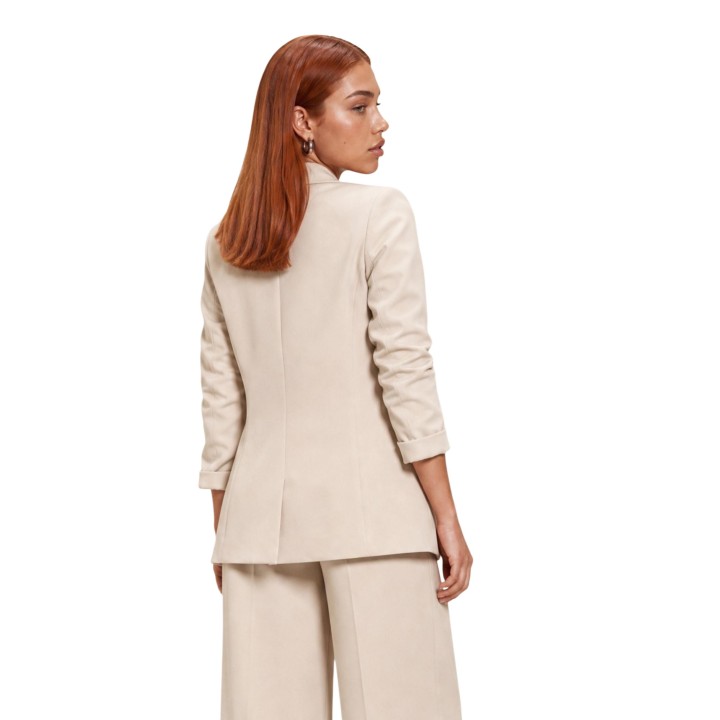 Blazer beige de mujer I am PE26028 vista posterior