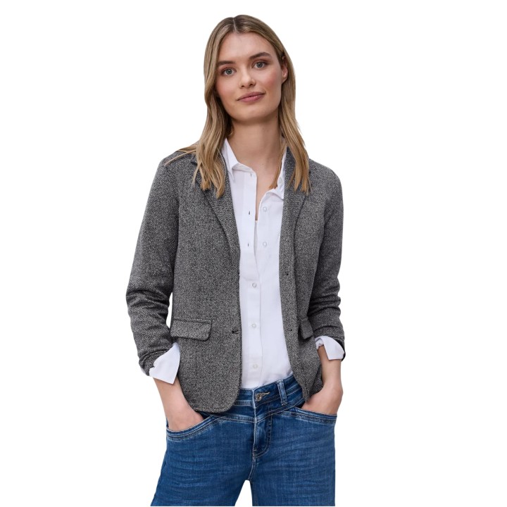 Blazer de mujer Street One Dessin Basic 213001 azul oscuro vista frontal