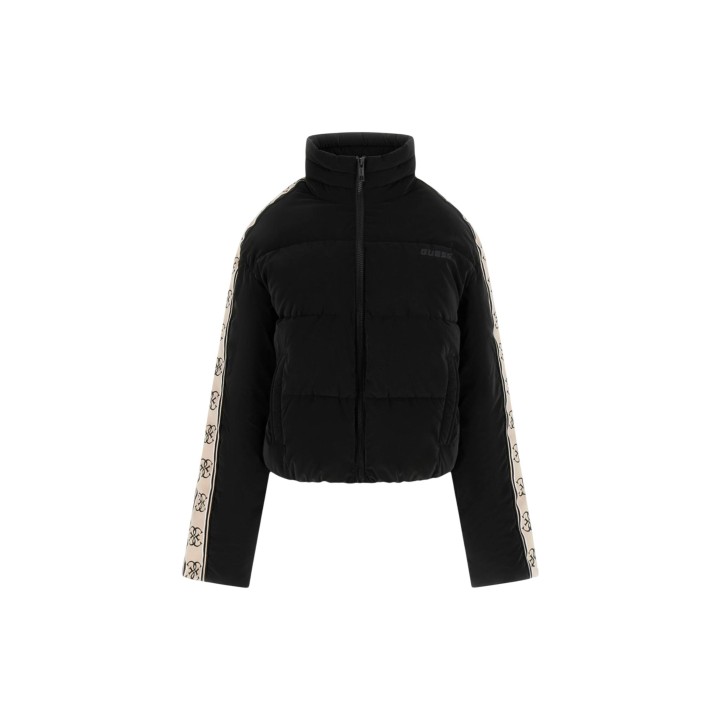 Guess Active chaqueta puffer negra de mujer vista frontal de la prenda