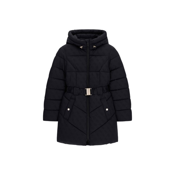 Guess chaqueta de mujer negra W6BL50 W4144 en vista frontal
