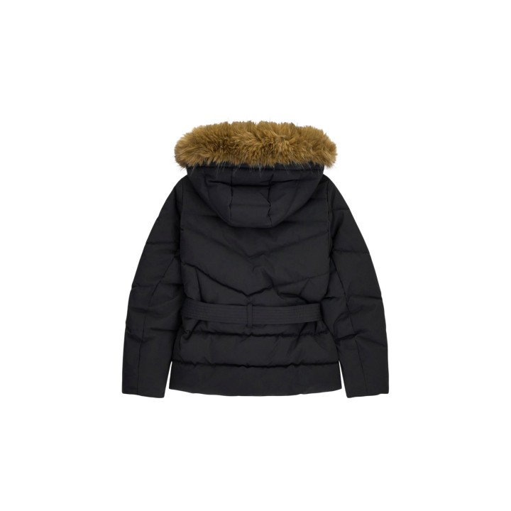 Chaqueta Guess de mujer negra New Fatema Short Bel vista posterior