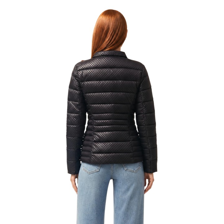 Guess chaqueta acolchada negra de mujer New Vona vista posterior