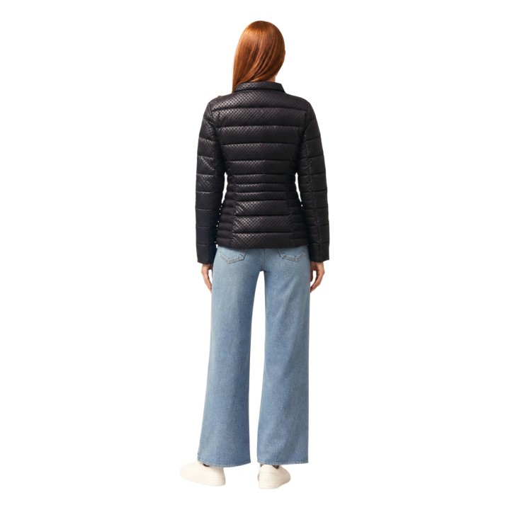Guess chaqueta acolchada negra de mujer New Vona vista posterior