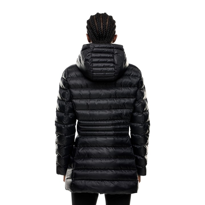 EA7 chaqueta acolchada negra de mujer 7W000685 AF12475 vista posterior