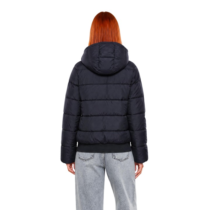 EA7 chaqueta acolchada negra de mujer 7W001496 AF26297 vista posterior