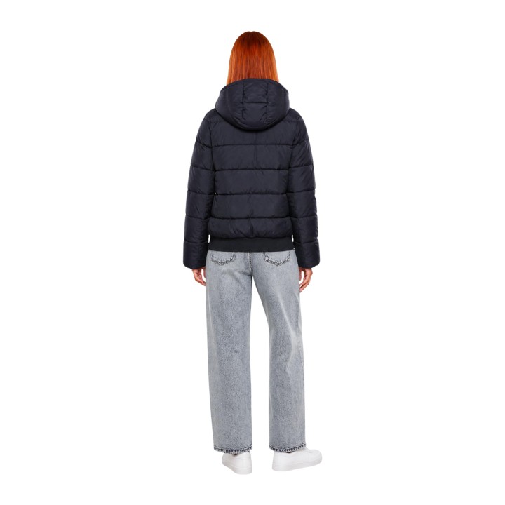 EA7 chaqueta acolchada negra de mujer 7W001496 AF26297 vista posterior