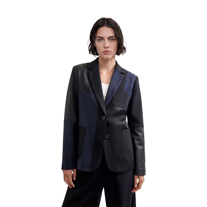 Desigual blazer azul de mujer AME_MARGI vista frontal