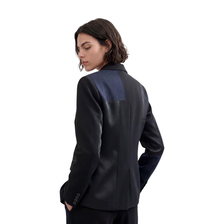Desigual blazer azul de mujer AME_MARGI vista posterior
