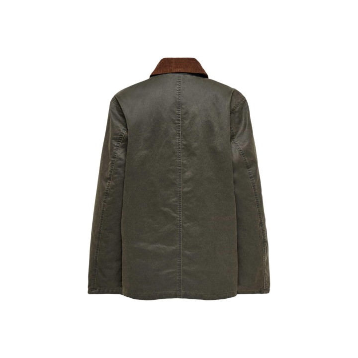 Only chaqueta de mujer verde oscuro Onlapricot Jacket Otw 15357495 vista posterior