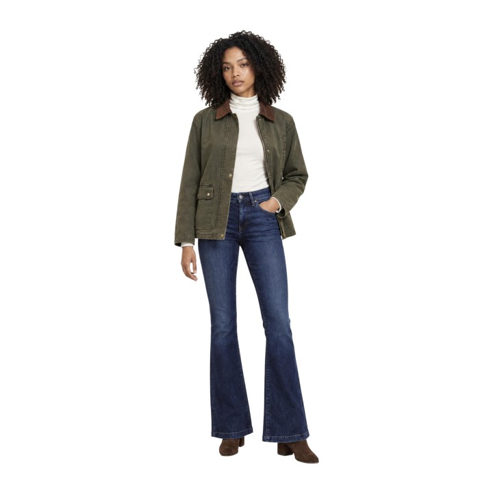 Only chaqueta de mujer verde oscuro Onlapricot Jacket Otw 15357495 vista frontal